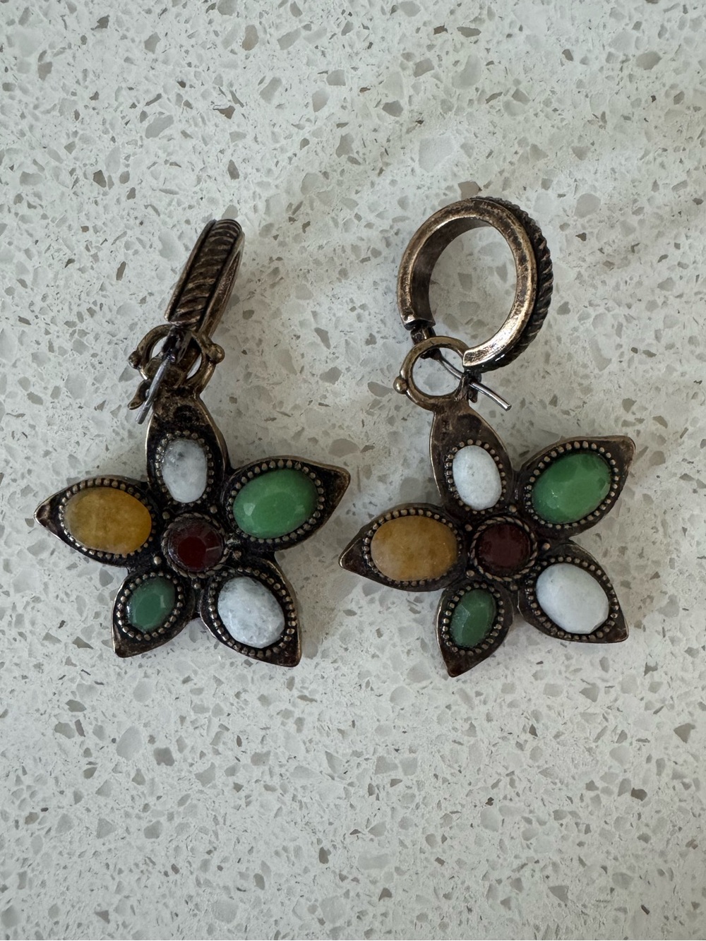 Lucky Brand Floral Multicolor Drop Earrings